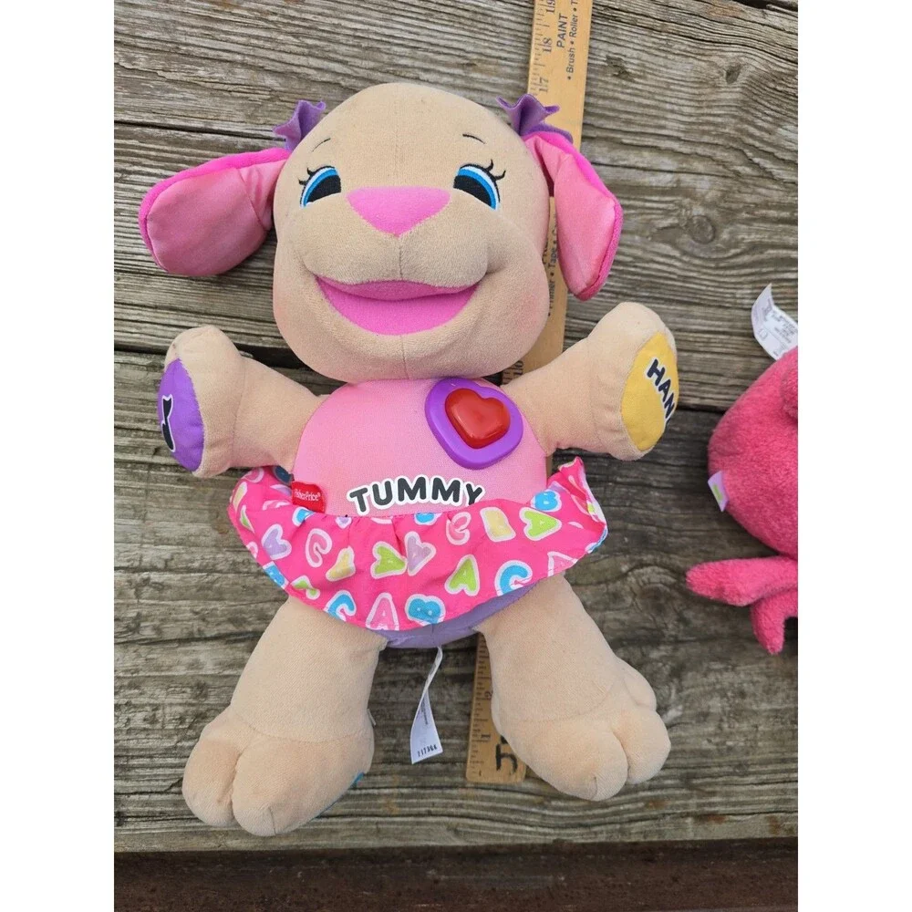 Fisher-Price LAUGH & LEARN SINGING TALKING GIRL DOG Plush STUFFED ANIMAL 2012